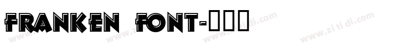 franken font字体转换